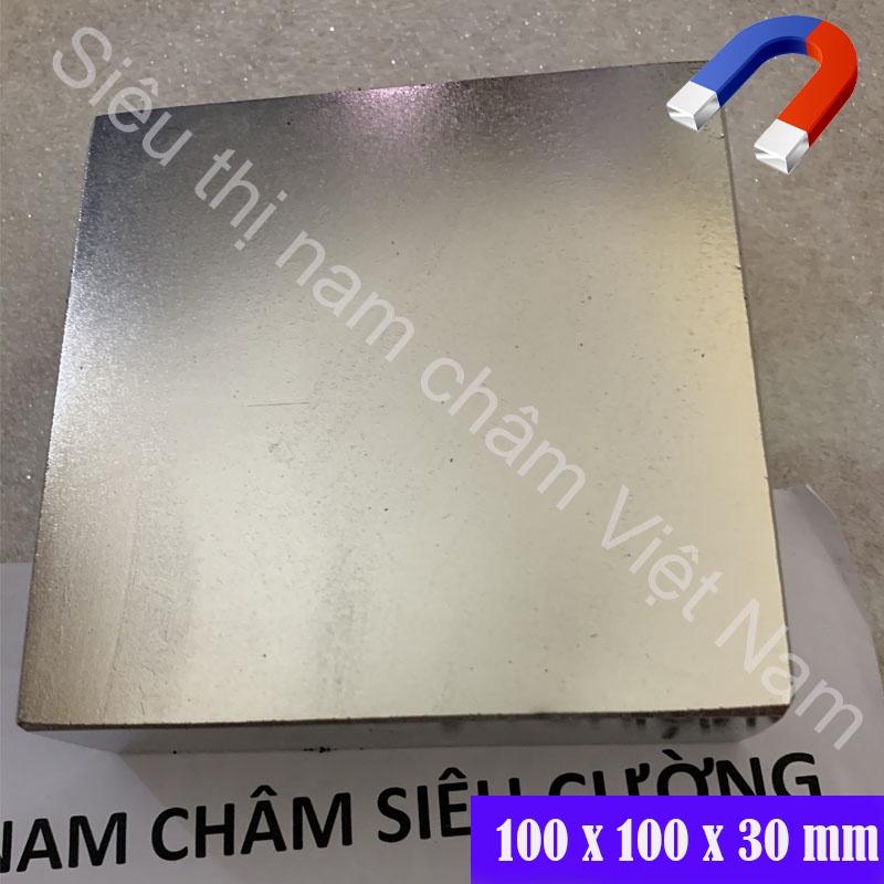 Nam châm vĩnh cửu kích thước 100x100x30mm siêu lực hút