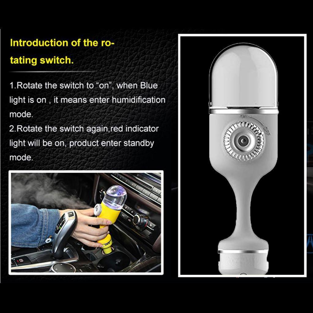 Portable Car Mini Humidifier Air Diffuser Purifier Aroma w/ USB