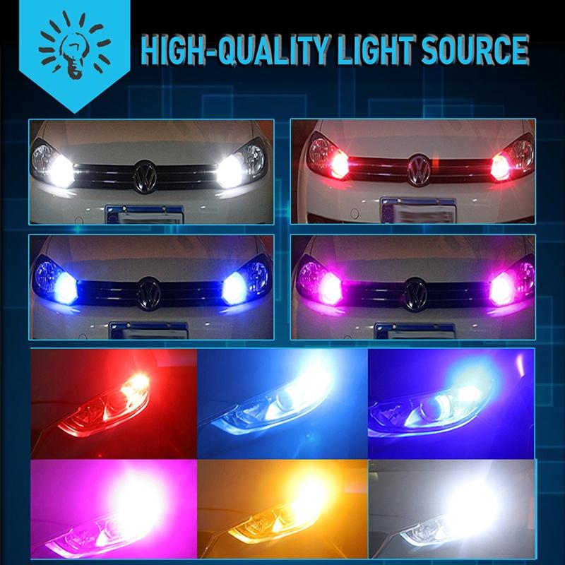 2x T10 LED W5W Canbus Đèn pha Bulb Đèn chiếu sáng bên trong xe Đèn chiếu sáng đỗ xe Đèn mái vòm Phụ kiện điện tử