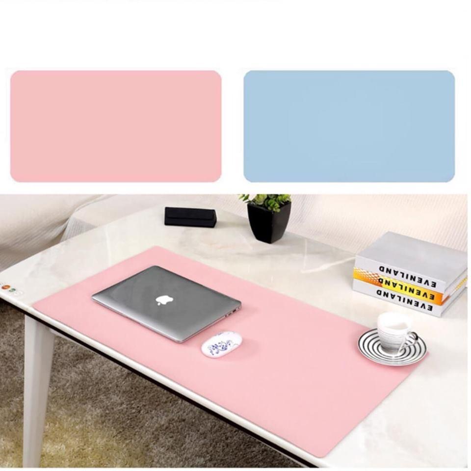 Lót Chuột Mouse Pad, Thảm Da Lót Bàn Làm Việc Cỡ Lớn Chống Thấm Nước Nhiều Màu