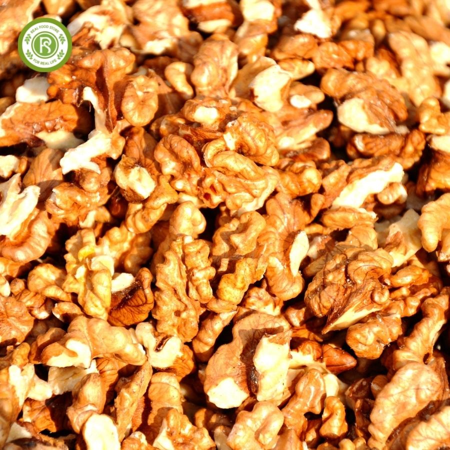 Nhân Hạt Óc Chó Vàng Real Food (Walnut kernels) - 2kg/500g/100g