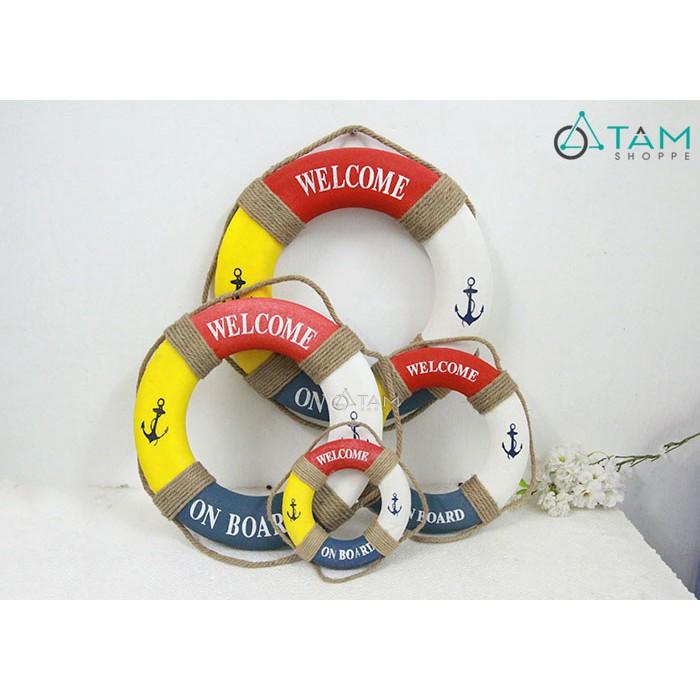 Phao cứu sinh trang trí Welcome Red PCS-01 size nhỏ