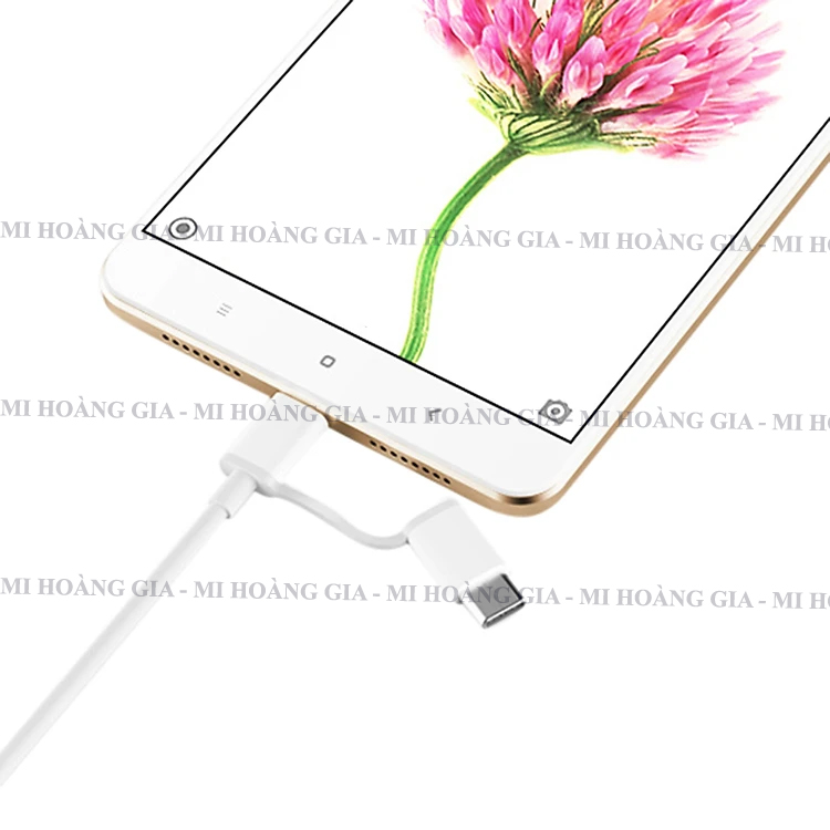 Hình ảnh Dây Cáp Sạc Đa Năng 2 Trong 1 USB Type-C / Micro USB Xiaomi (1m) - Hàng Chính Hãng