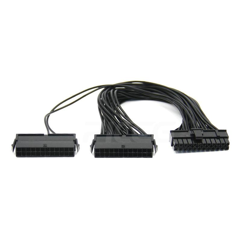 Đặc biệt ATX bo mạch chủ điện dòng bắt đầu nam đến nữ 24Pin cung cấp điện kép đồng bộ dòng bắt đầu dây đồng nguyên chất 18AWG