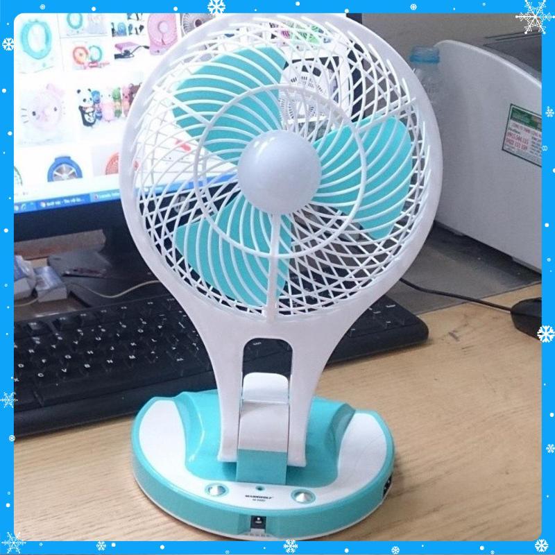 Quạt sạc điện kiêm đèn pin Mini Fan M-5580 rất đa năng và tiện lợi khi mang đi di chuyển  - Hàng Chất Lượng