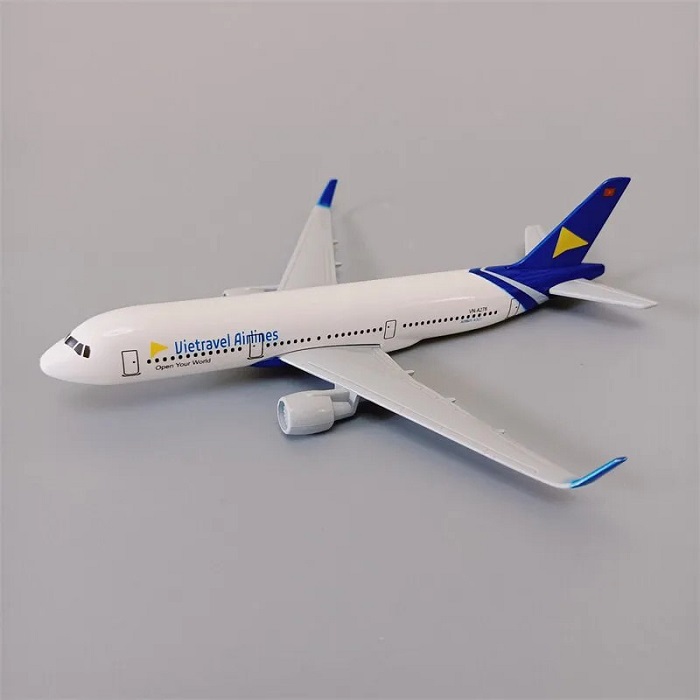 Mô hình máy bay A321 Vietravel Airlines 16cm