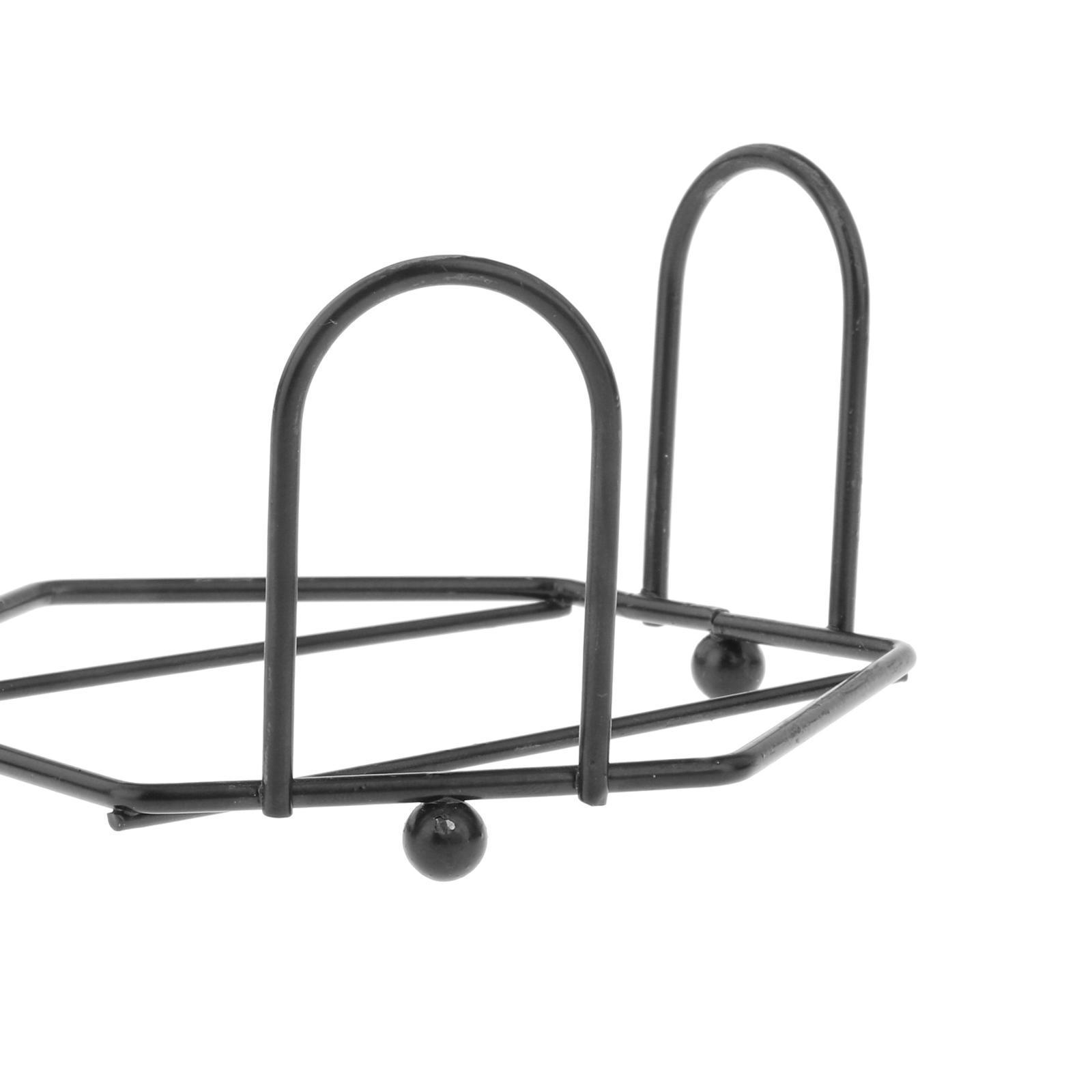 2PCS Cast Iron Coaster Holder Cup Mat Rack Kitchen Organizer Shelf Decor