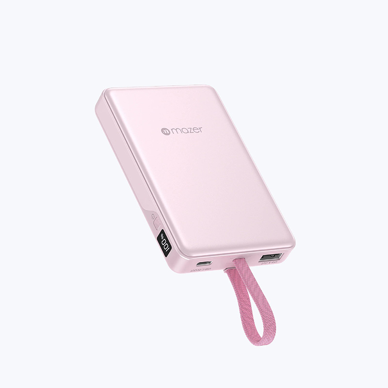 Pin Dự Phòng MAZER PowerCharge LINK 35W 10.000 mAh Tích Hợp Cáp Sạc USB-C Chứng nhận CCC 01 x USB-C 01 x USB-A Hàng Chính Hãng