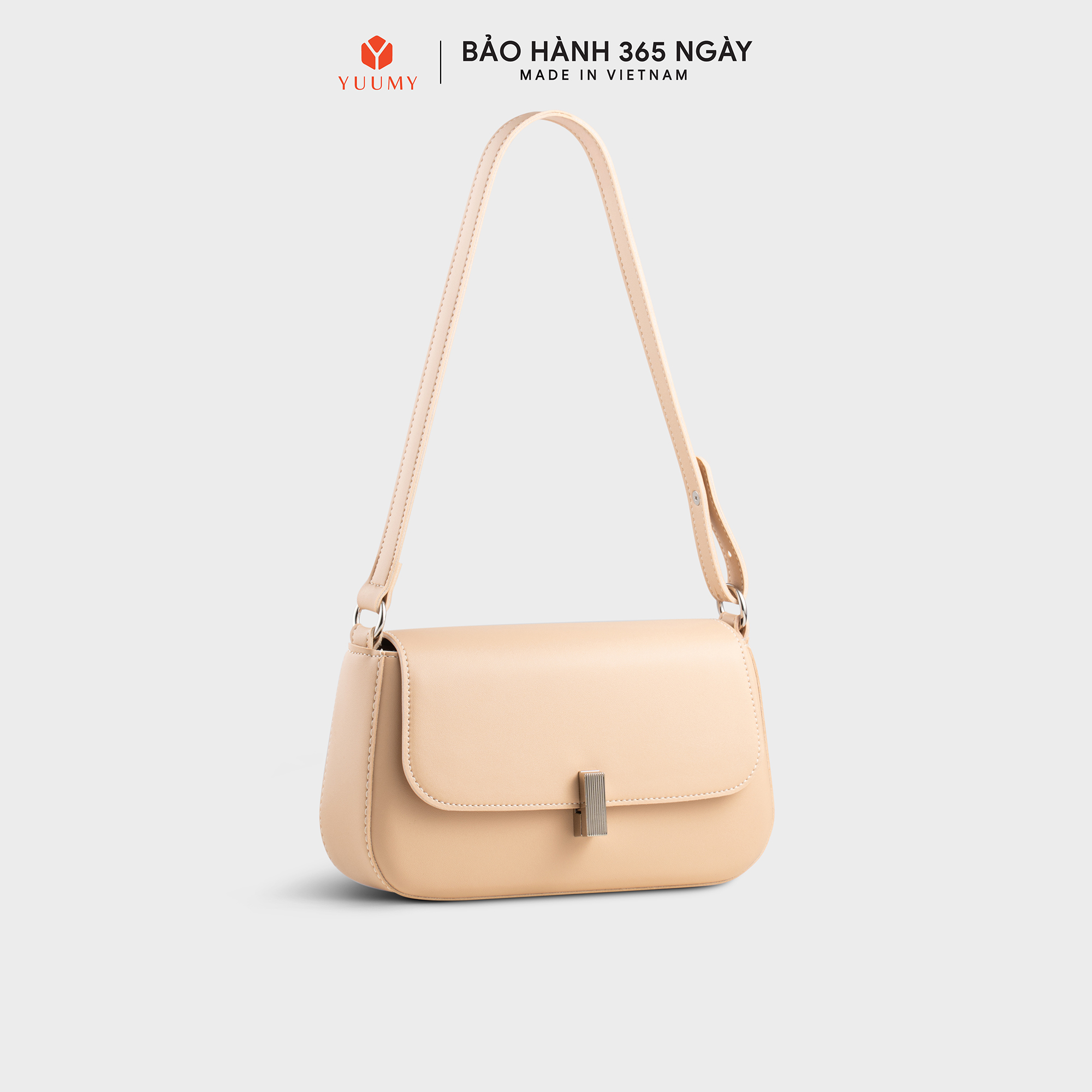 Túi Yuumy ( Thời trang nữ phối khóa kim loại size 24 - Túi đeo vai da Seasand YN263 )