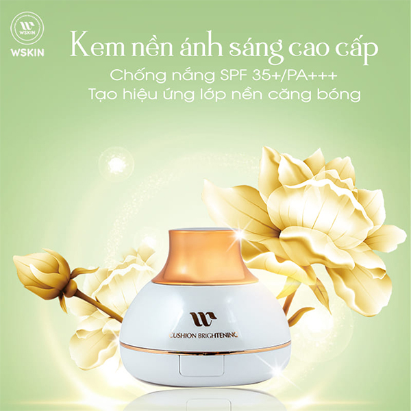 Kem Nền Ánh Sáng WSKIN Premium Moist Cushion Foundation