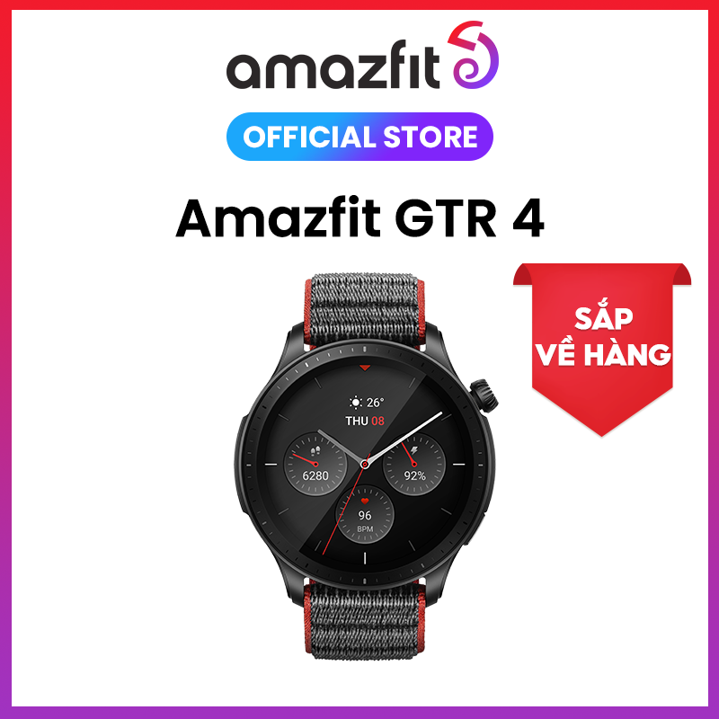 Đồng Hồ Thông Minh Cao Cấp Amazfit GTR 4 - Theo dõi sức khỏe 24h - 150 môn thể thao - Nghe gọi thông qua kết nối Bluetooth - Pin tới 30 ngày - Hàng Chính Hãng