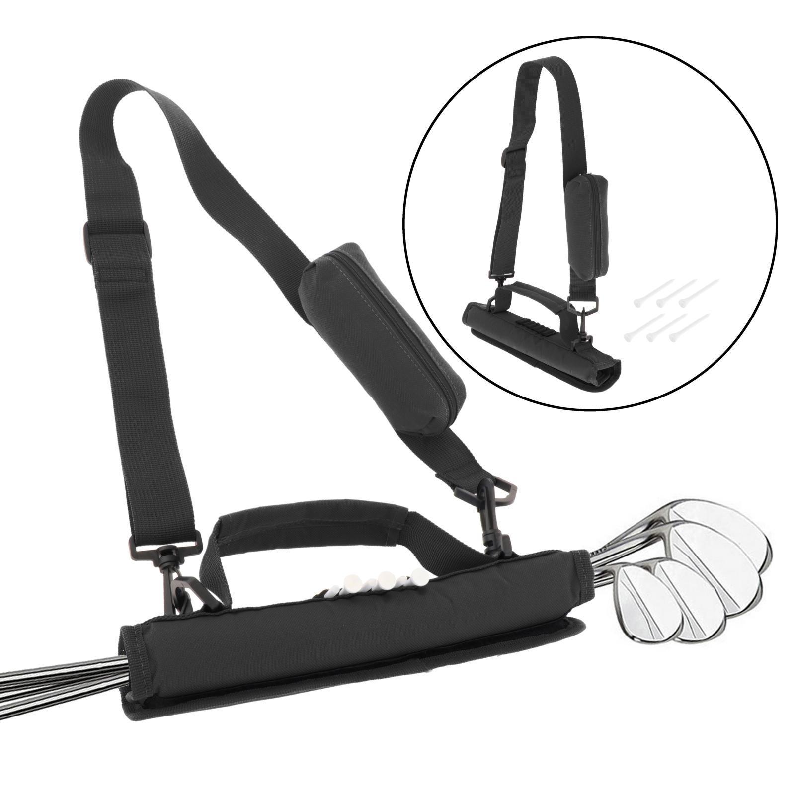 Golf Club  with Ball Pouch Course Training Case Mini Carrier Black