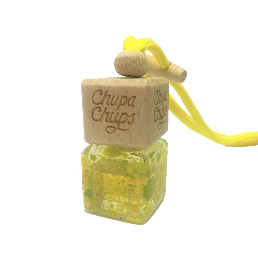 2 hủ tinh dầu khử mùi Chupa Chups (dạng chai treo nắp gỗ)