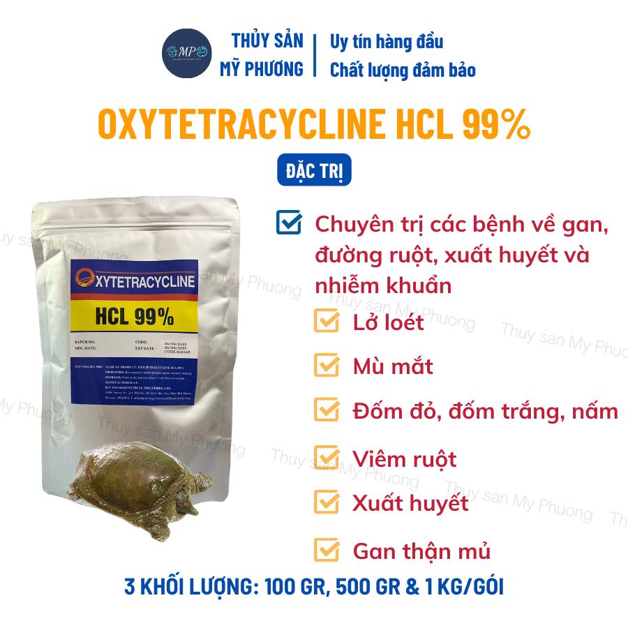 Oxytetracycline Hcl 99% ks ba ba nấm ghẻ lở phù sưng đỏ cổ mai gan thận mủ mù mờ mắt đốm trắng xuất huyết nấm thủy mi