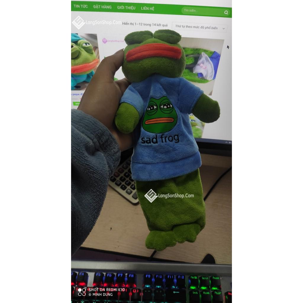 Túi đựng bút Pepe cho fan Ếch xanh Pepe sad