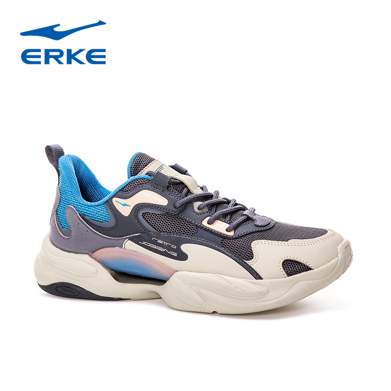 Giày thể thao nam Erke giày chạy bộ êm ái, thoáng mát, phong cách Hàn Quốc 11122220069