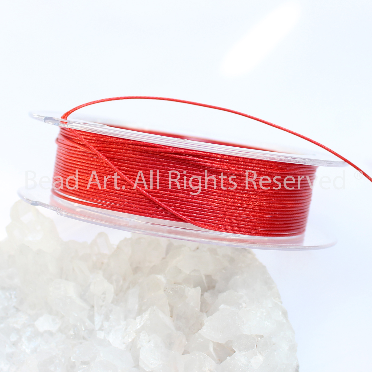 0.5MM/1MM Dây Sáp Bóng Màu Đỏ, Dùng Thắt Vòng Tay, Dây Đeo, Vòng Cổ, Trang Sức - Bead Art