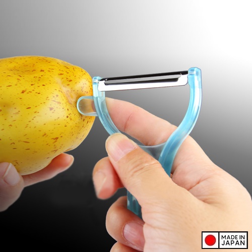 Dụng cụ gọt vỏ trái cây lưỡi bằng thép sắc bén Echo Rappy Peeler - Hàng nội địa Nhật Bản | Made in Japan