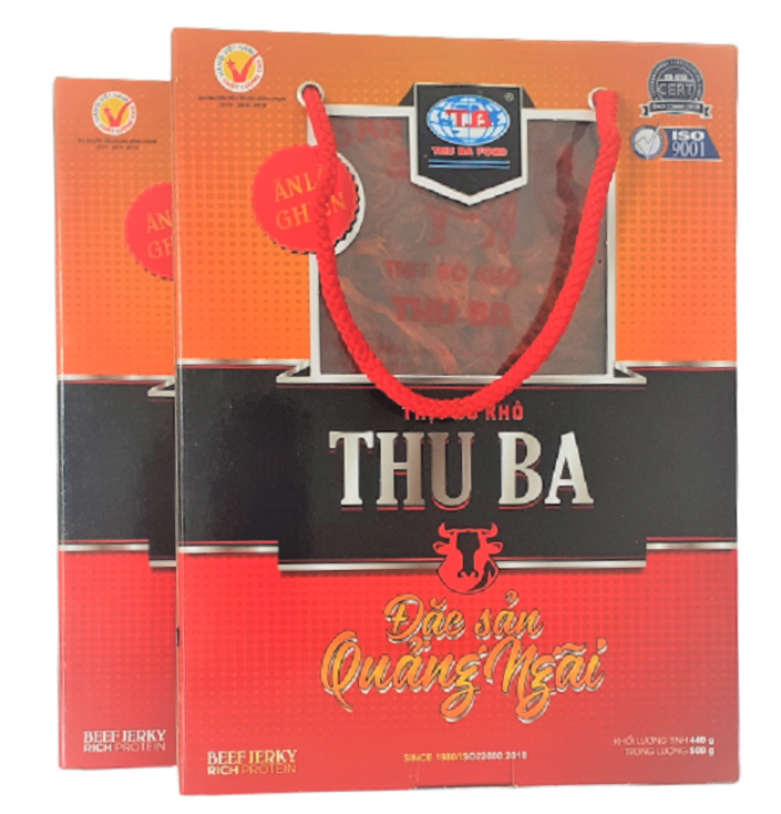 Combo 1 hộp bò khô sợi 500gr+ 1 hộp khô lát 500gr quà tặng