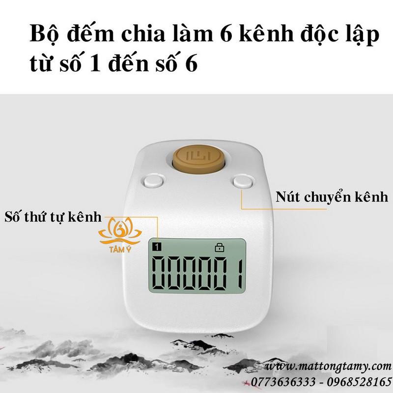 Máy Bấm Túc Số Để Nhớ Số Niệm Phật Và Lễ Lạy| Bộ nhớ gồm 6 kênh- mỗi kênh nhớ được dãy số dài tới 6 chữ số