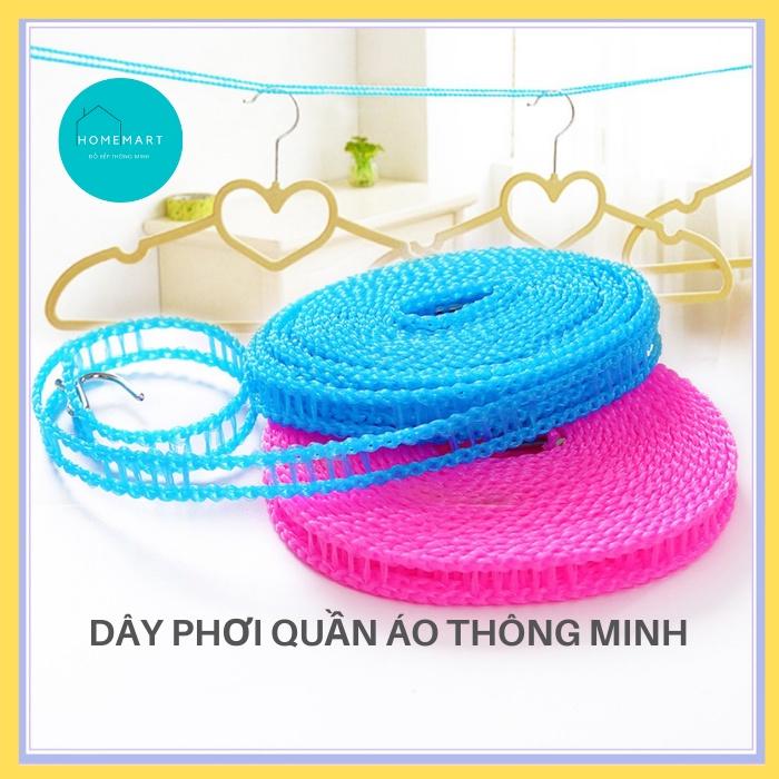 Dây phơi quần áo - Dây phơi đồ thông minh chống dồn dài 5m