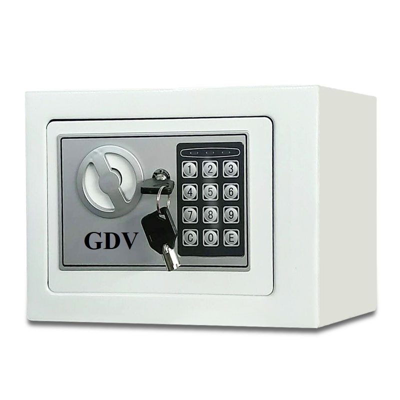 Két Sắt Mini GDV 17E Khoá Điện Tử Chống Cháy Có Khe Đút Tiền - Màu Ngẫu Nhiên - Hàng Chính Hãng