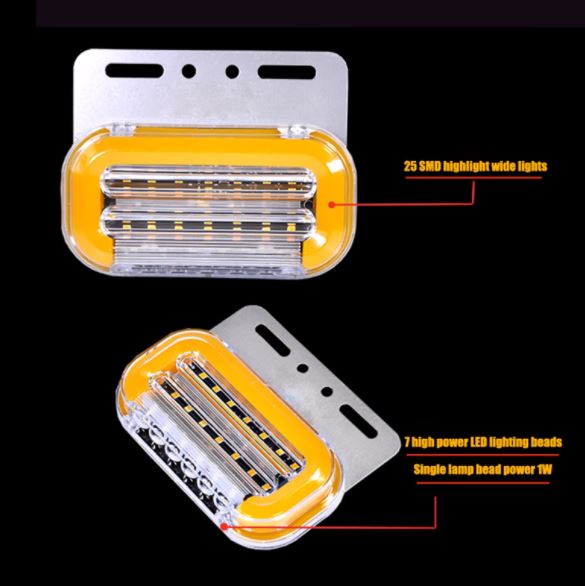 Đèn Sườn, Đèn Hông cho Xe Tải Led 12V, 24V nháy đuôi