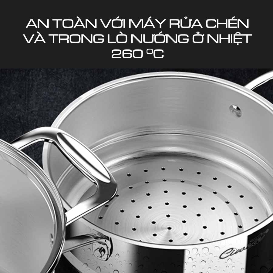 Bộ nồi inox Ciwete SS0103-11PC NE Hàng chính hãng