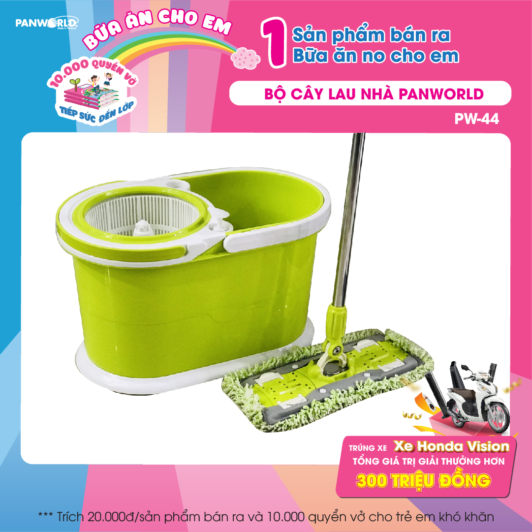 Bộ lau nhà đa năng Panworld PW-44 nhập khẩu Thái Lan - Hàng chính hãng