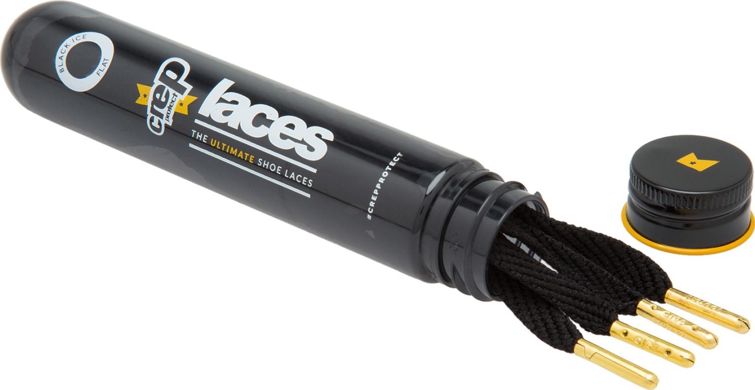 Dây Giày Bản Dẹt Chống Nước và Vết Bẩn Crep Protect Pre-Treated Laces - Đen