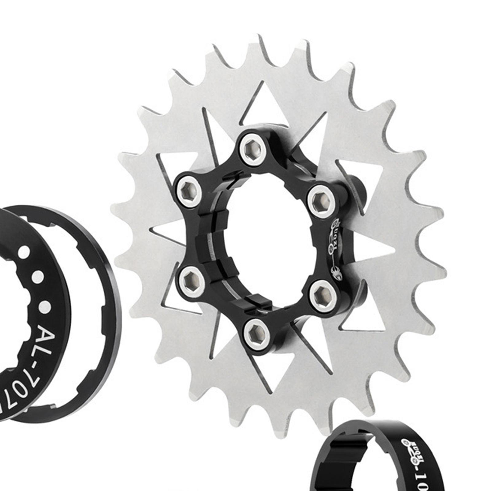 Single Speed  Cog Fixed Gear Conversion Set for 7 to 10s Hubs