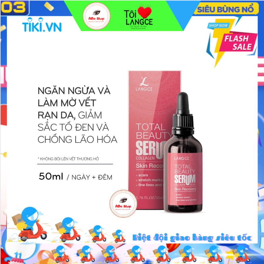 TINH CHẤT LÀM ĐẸP COLLAGEN+ PHỤC HỒI CHỐNG RẠNG DA 50ml LANGCE