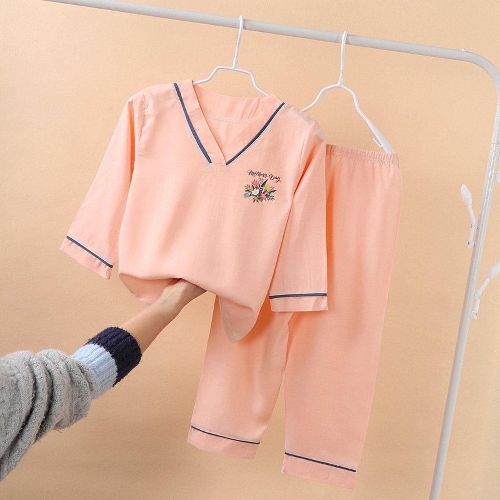 Bộ ngủ dài tay cổ chữ V cho bé, Đồ bộ Pijama In Hình Cute cho bé từ 10-28kg - ROSY KIDS