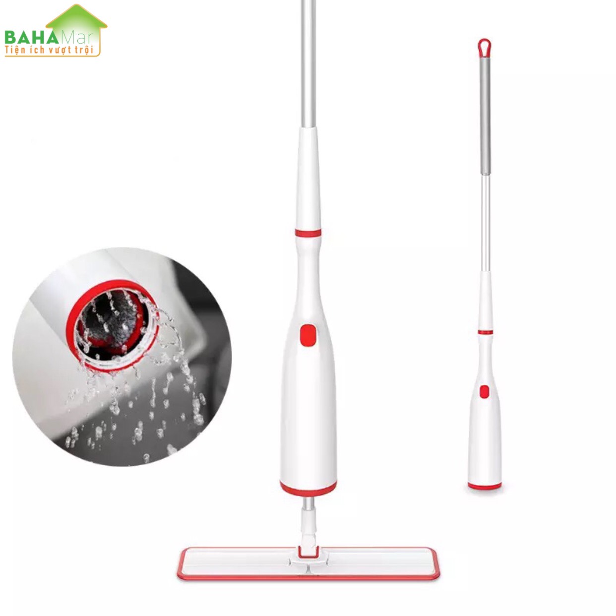 CÂY LAU NHÀ PHẲNG XOAY 360 ĐỘ TỰ ĐỘNG VẮT LÀM SẠCH "BAHAMAR" giúp vệ sinh sàn nhà một cách dễ dàng, lau chuyên nghiệp