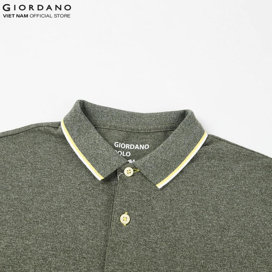 Áo Thun Trơn Ngắn Tay Có Cổ Nam Giordano Polo 01011018