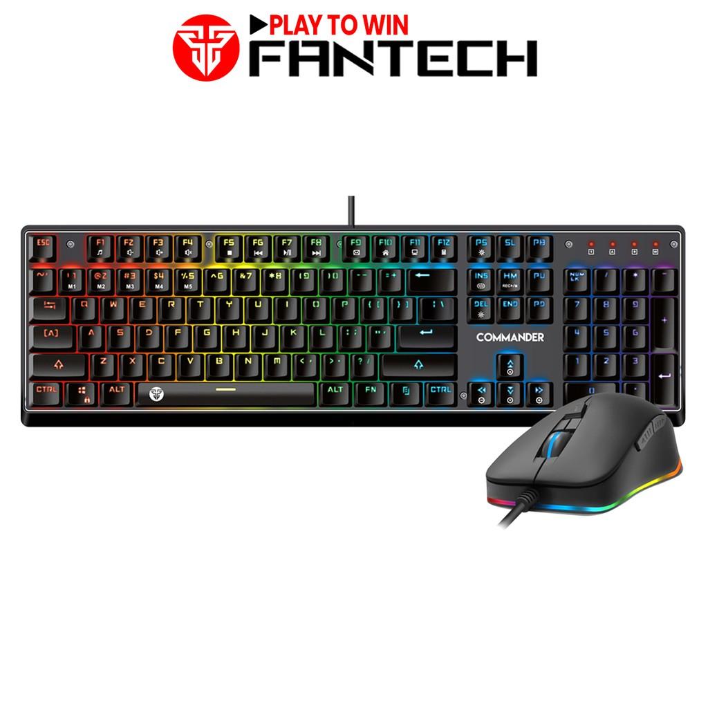 Combo Bàn Phím Cơ Full-sized + Chuột Gaming Có Dây Fantech MVP862 COMMANDER -HÀNG CHÍNH HÃNG