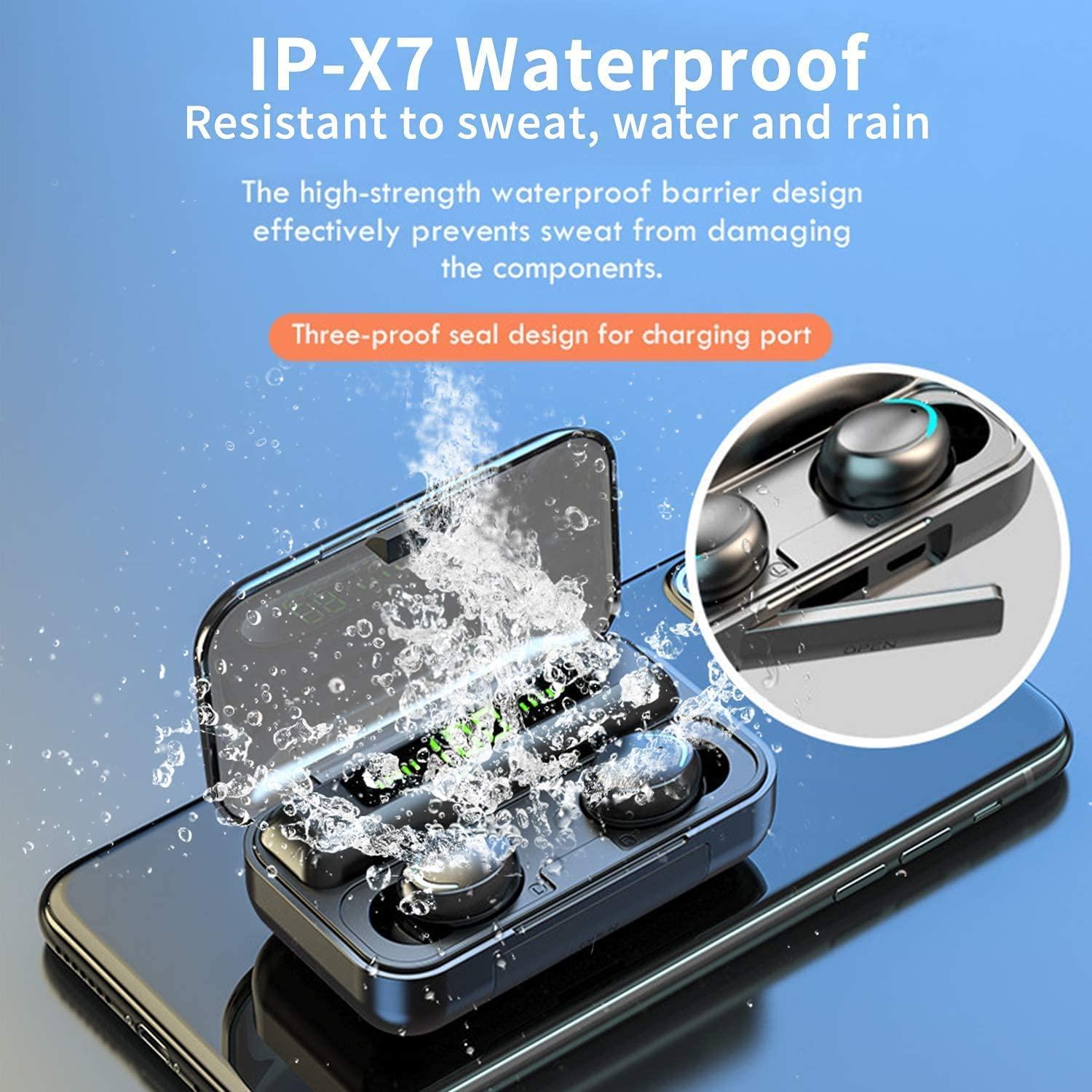 V5.1 F9 Tws Tai Nghe Không Dây Bluetooth Tai Nghe Nhét Tai Thể Thao Chống Thấm Nước Tai Nghe HiFI Stereo Arbuds Cho iPhone Xiaomi Android Pnhone