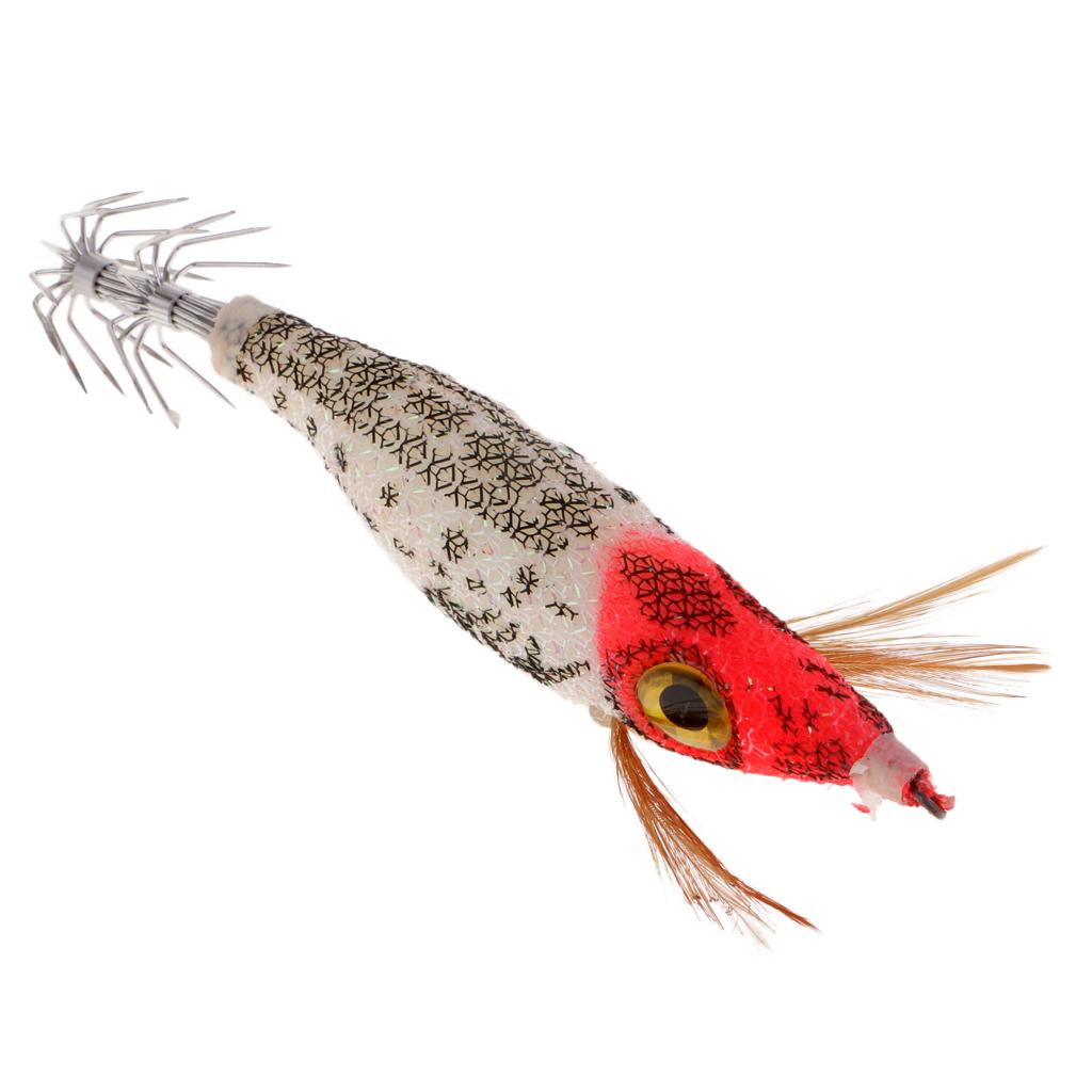 Luminous Squid Jig Hook Lifelike 3D Eyes Bionics Shrimp Fishing Lure