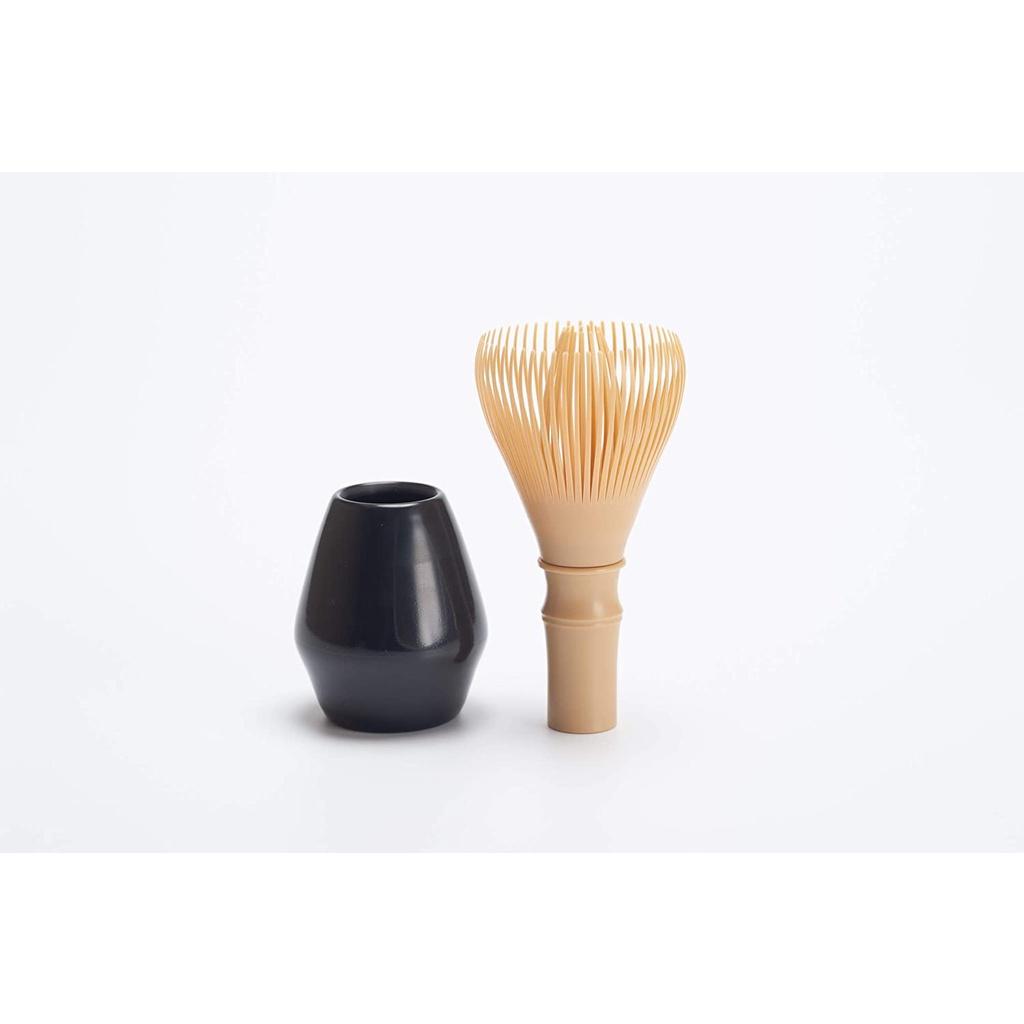 Set Chổi nhựa cao cấp Chasen Resin để pha matcha - Gồm cả đế giữ chổi Naoshi