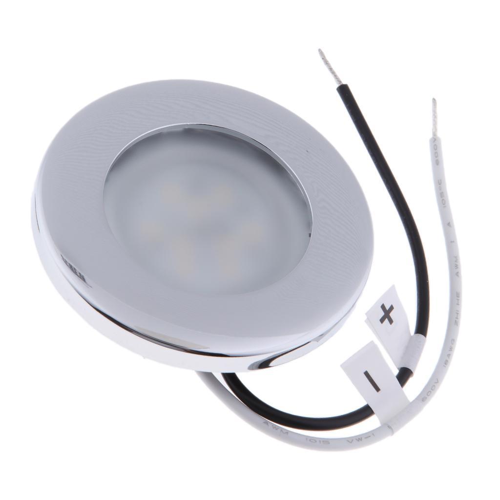 Round LED Ceiling Dome Light, Stainless Steel