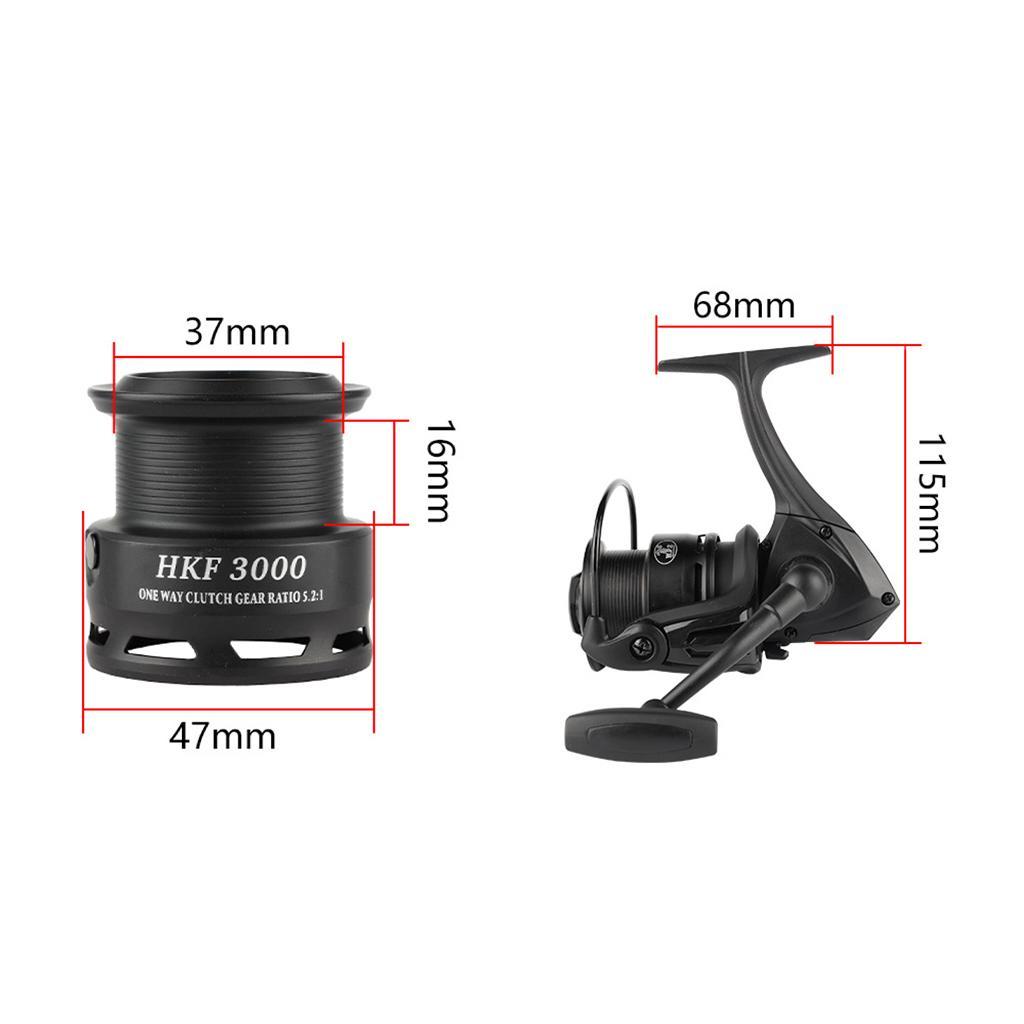 Fishing Reel Smooth High Speed Powerful 5.2:1/4.4:1 Gear Ratio Smooth Fishing Reels 3000-6000 for Lake Boat Ice Fishing