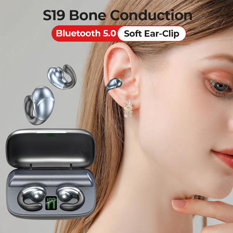 Bone Dây dẫn tai nghe Bluetooth Earring Tai nghe không dây Ear With Mic Tai nghe HIFI STEREO STORE