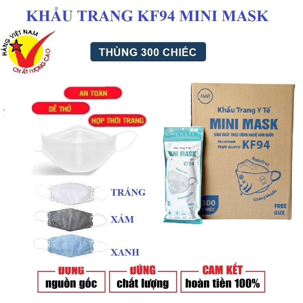 100 KHẨU TRANG NGƯỜI LỚN 4D KF 94 MINI MASK HÀNG XUẤT KHẨU