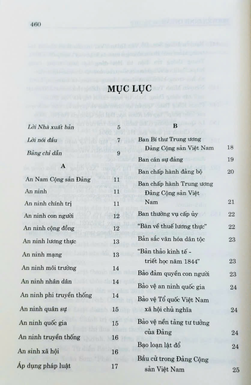 Thuật Ngữ Lý Luận Chính Trị