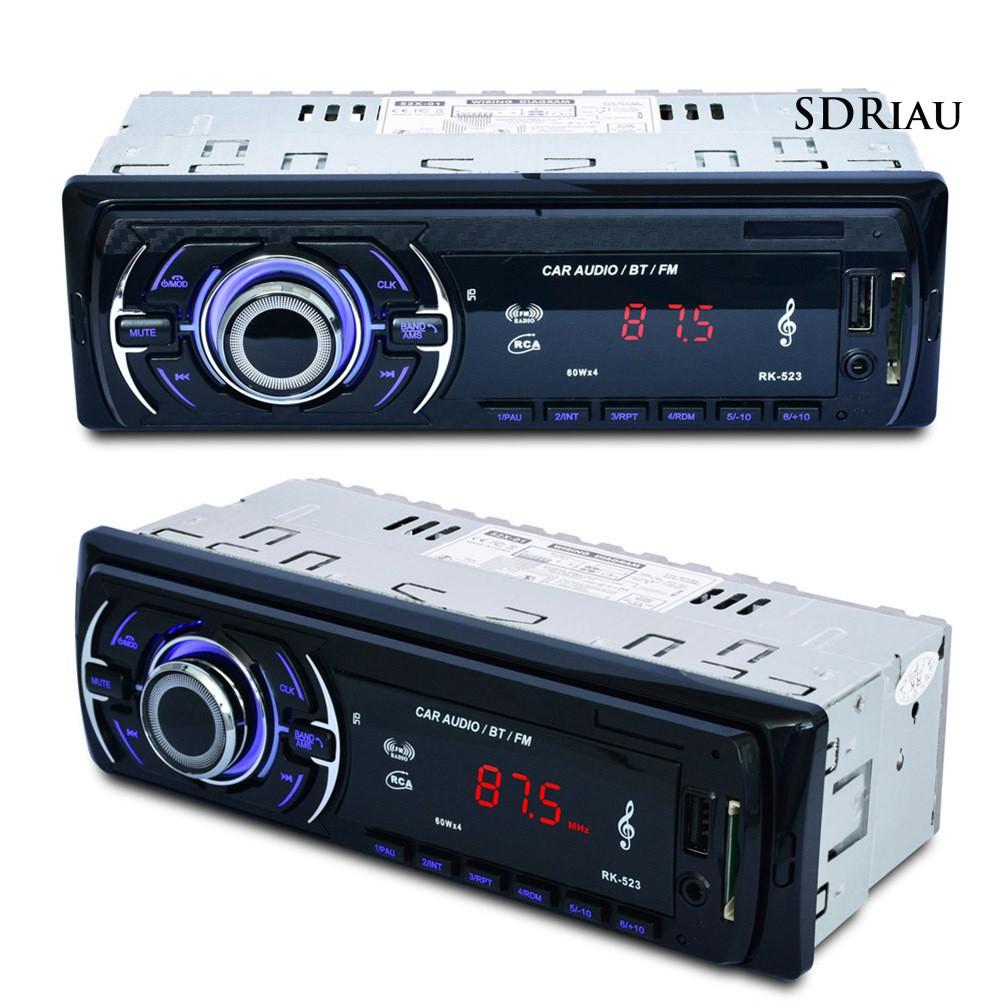 Máy Nghe Nhạc Mp3 Kết Nối Bluetooth Trên Xe Hơi Qcd-523 Kèm Điều Khiển Từ Xa