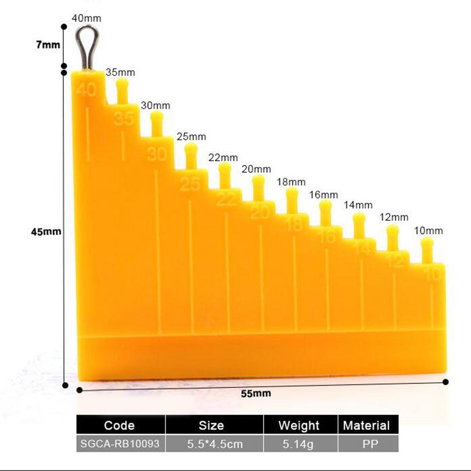 PP Hair Gauge Hair Rig Measurement Tool Carp Feeder Rig Tool Carp Fishing