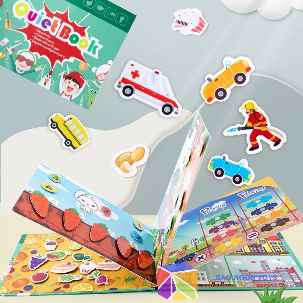 SÁCH BÓC DÁN VUI NHỘN STICKER BOOK GIÚP BÉ HỌC TIẾNG ANH VÀ PHÁT TRIỂN CÁC KỸ NĂNG VẬN ĐỘNG - BC07