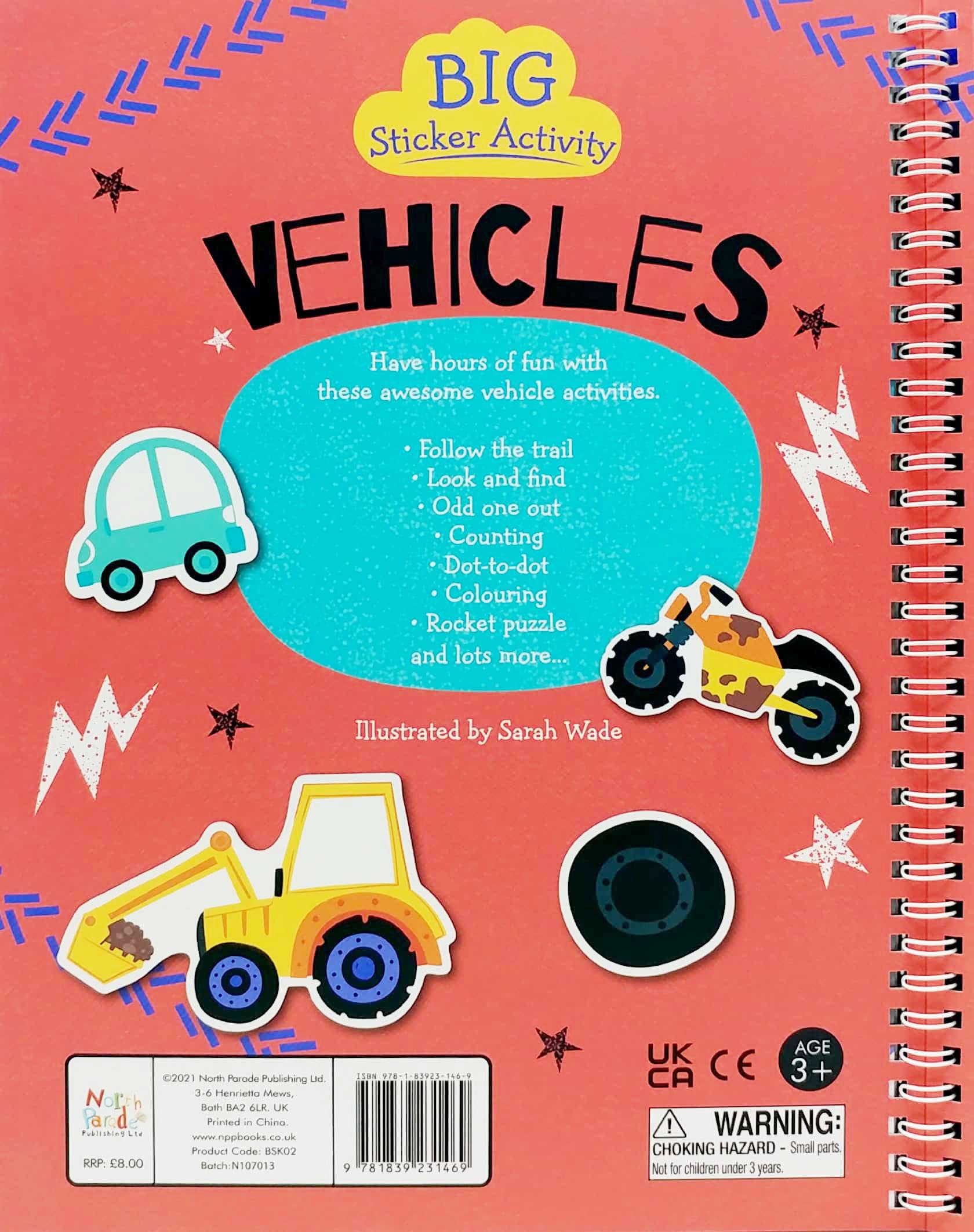 Big Sticker Activity - Vehicles