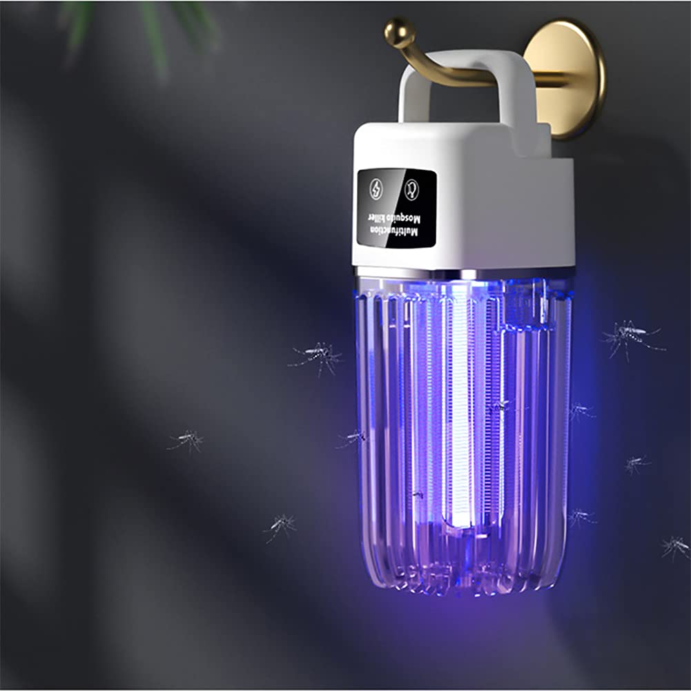 Đèn diệt muỗi và côn trùng không dây pin 1200mAh Electric Insect Killer 2-in-1 Night Light Mosquito Lamp