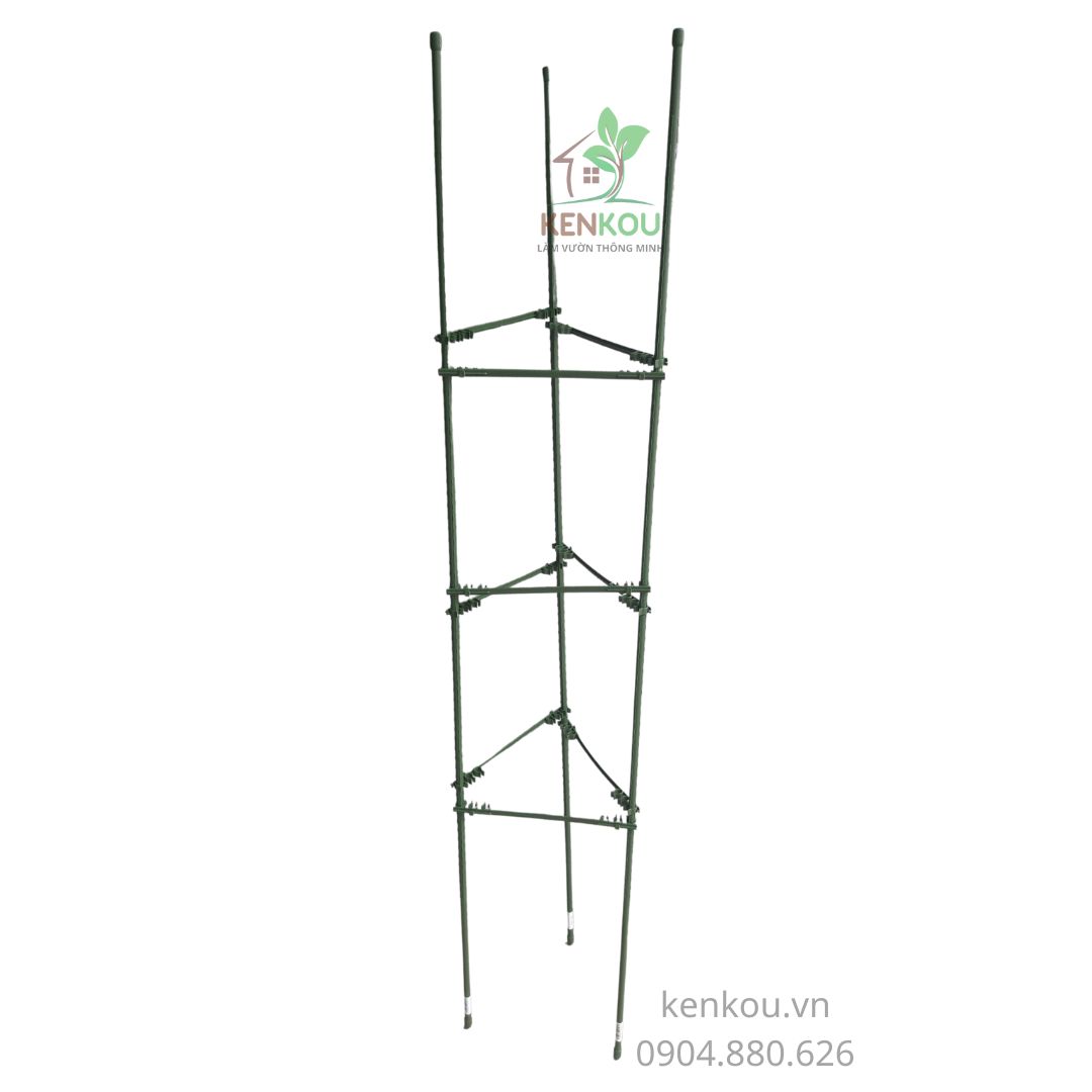 Khung đỡ hoa tam giác cạnh W28cm x H150cm Hàng chính hãng DAIM NHẬT BẢN_Khung cho hoa leo